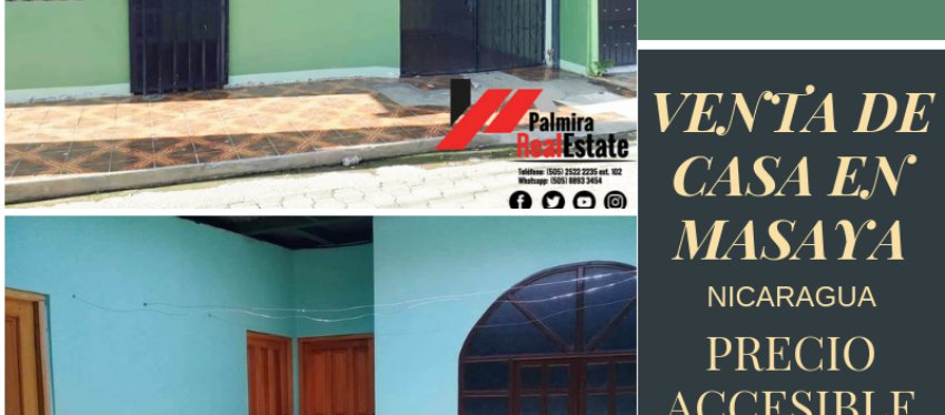 venta de casas en masaya