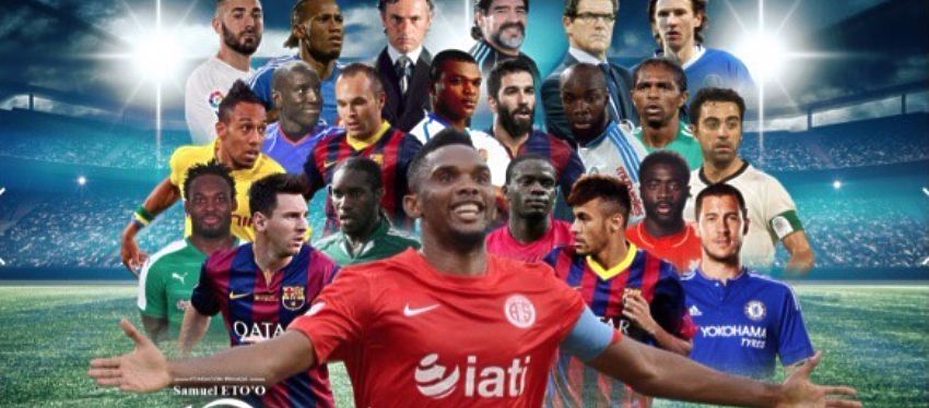 Este era el cartel de presentación del partido benéfico organizado por Samuel Eto'o. Foto: Instagram.