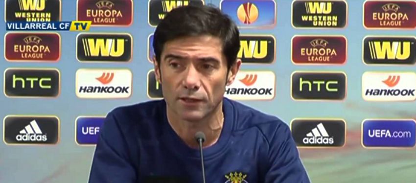 Marcelino García Toral en rueda de prensa la temporada pasada con el Villarreal |Foto: Archivo