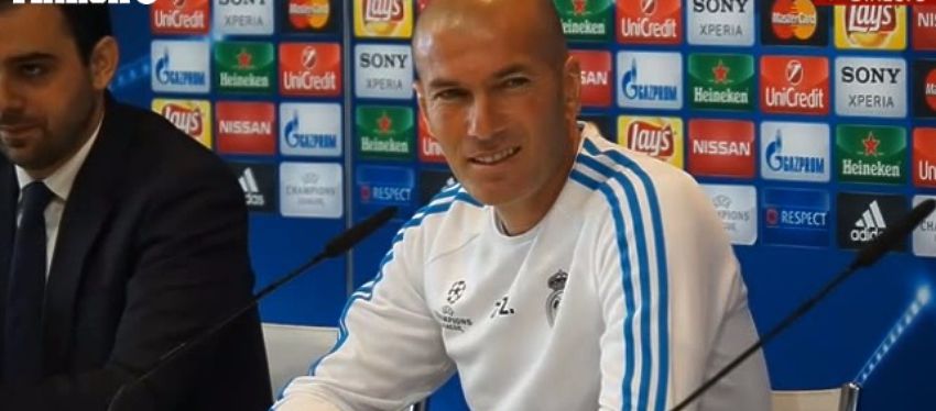 Zidane comparece en rueda de prensa. Foto: Marca TV.
