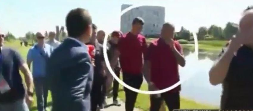 Paseo matinal de la selección portuguesa | Foto: Youtube