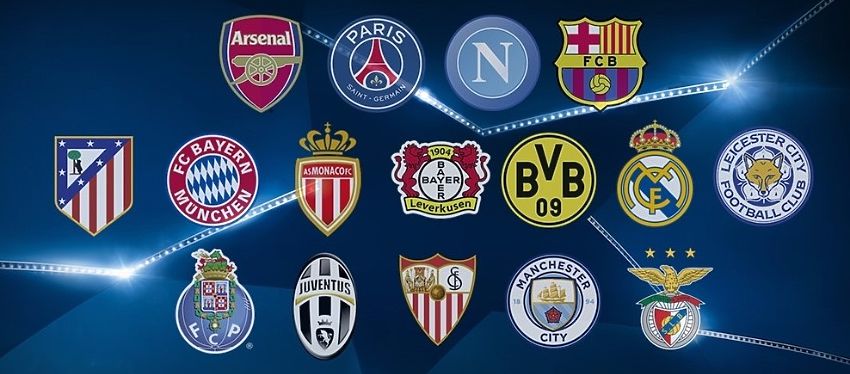 Estos son los 16 equipos que estarán en el bombo de los octavos de final de la Champions. Foto: UEFA.