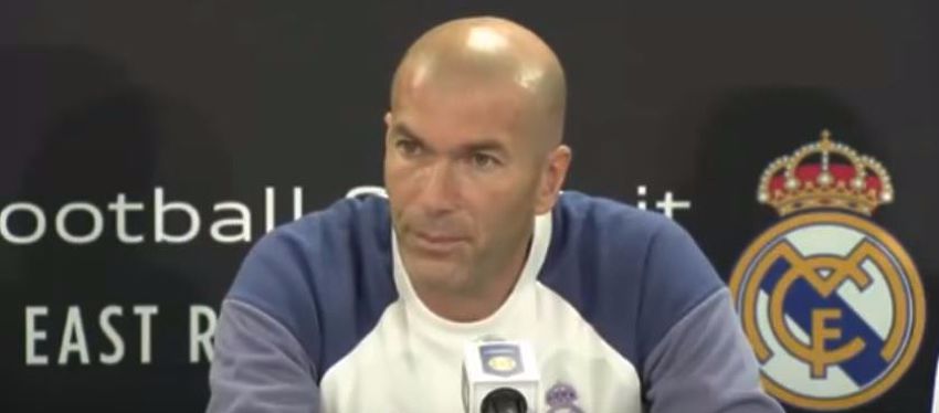Zinedine Zidane durante la Rueda de Prensa en New York | Foto: Youtube