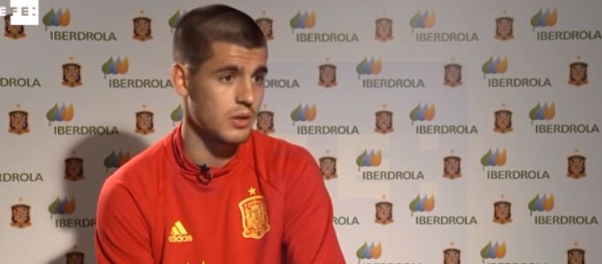 Álvaro Morata está llamado a ser uno de los faros en ataque de España en esta Eurocopa. Foto: Youtube, EFE.