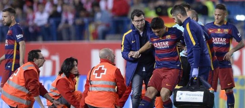 Suárez se retira lesionado del terreno de juego: Foto: @ejutv.