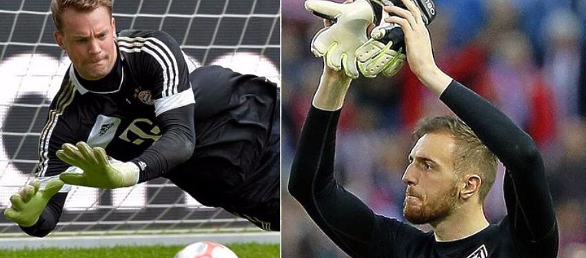Neuer y Oblak, dos muros bajo palos. Foto: RTVE.