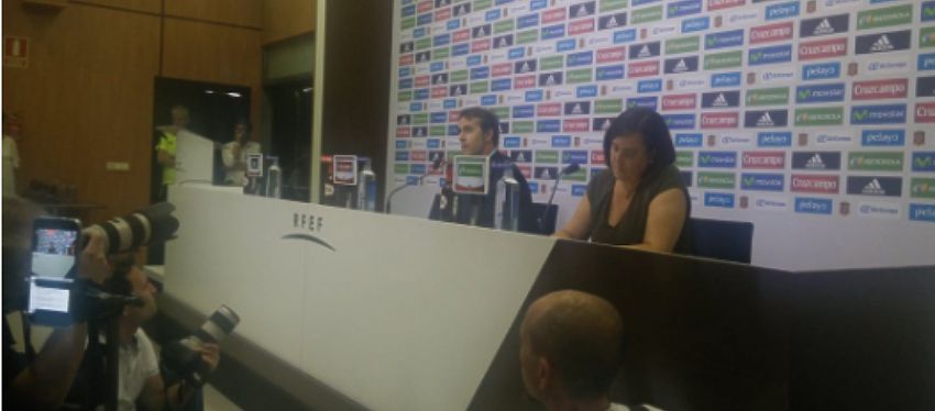 Rueda de prensa posterior a la presentación de Julen Lopetegui