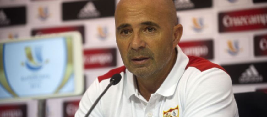 Sampaoli durante la rueda de prensa | Foto: @SevillaFC