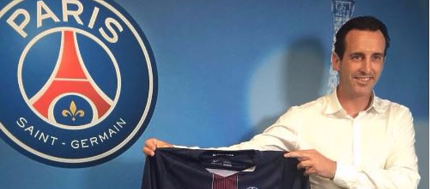 Unai Emery durante su presentación en el PSG | Foto: @PSG_inside