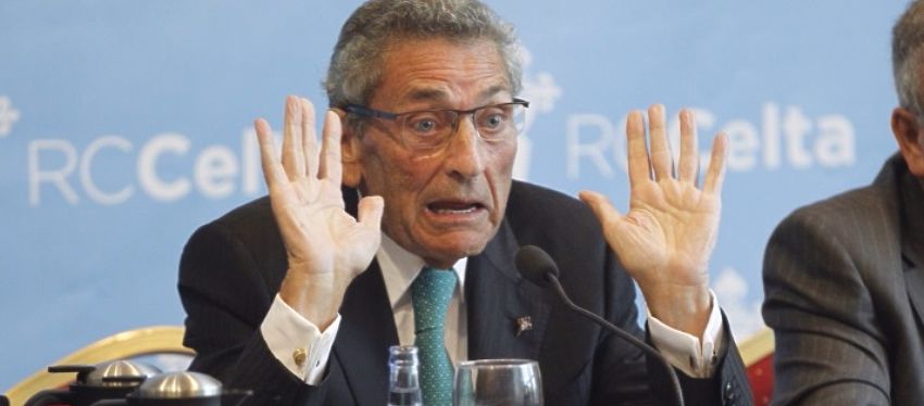 Carlos Mouriño, en rueda de prensa. Foto: Faro de Vigo.
