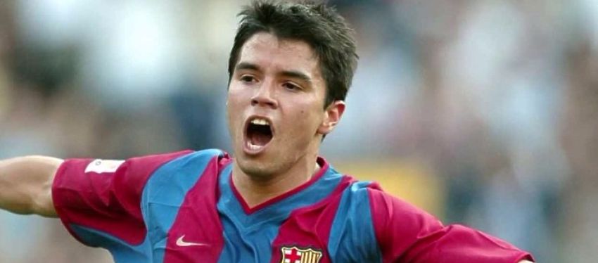 Javier Saviola, en su etapa con el FC Barcelona. Foto: @lliurar.