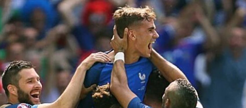Francia celebra un gol | Foto: @equipedefrance