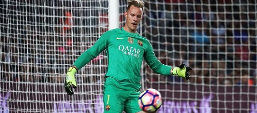 Ter Stegen no tuvo su noche más acertada frente al Athletic. Foto: Twitter.