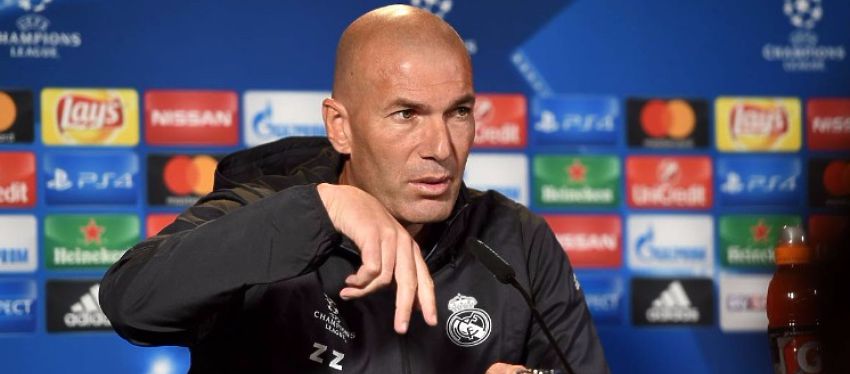 Zidane, en rueda de prensa. Foto: Real Madrid.