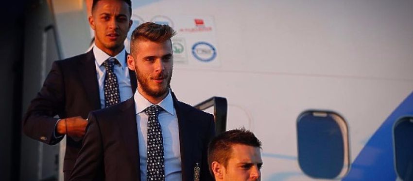 De Gea, a la llegada de la selección española a Francia. Foto: Instagram.