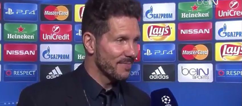 Simeone valoró el esfuerzo realizado por sus jugadores y dejó en el aire su futuro. Foto: Youtube, BeIN Sport.