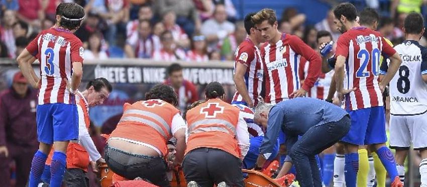 Los jugadores del Atlético de Madrid se interesaron por el estado de su compañero Augusto. Foto: @diarioole.