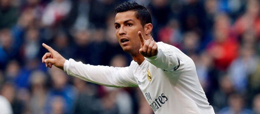 Cristiano Ronaldo celebra un gol con el Real Madrid. Foto: Twitter.