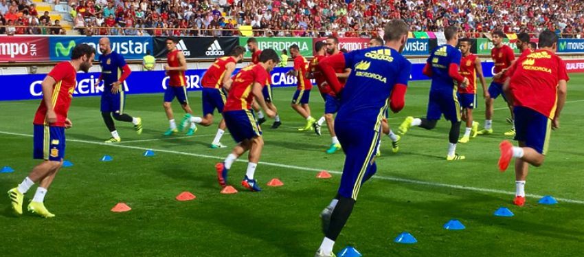 Entrenamiento selección española |Foto: @SeFutbol