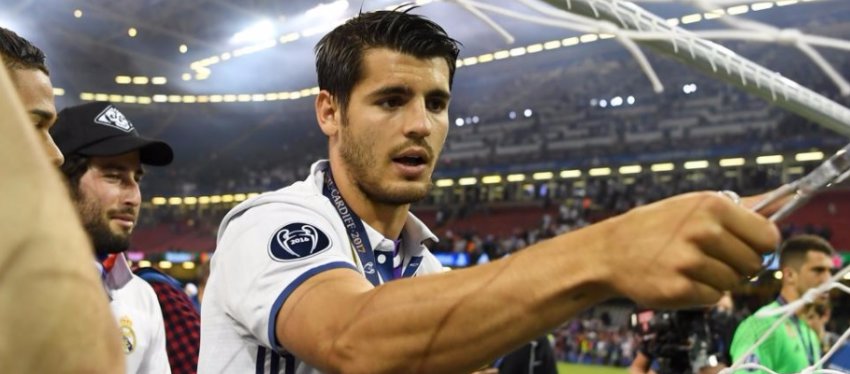 Morata, en la pasada final de la Champions League. Foto: Twitter.