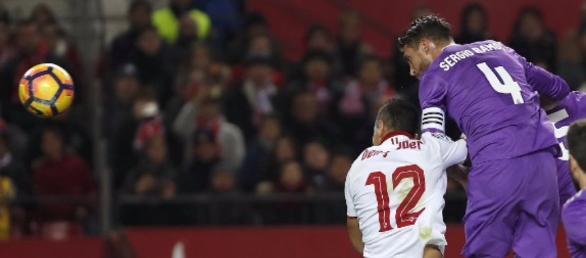 Ramos volvió a ser el protagonista (para mal) del Real Madrid. Foto: Twitter.