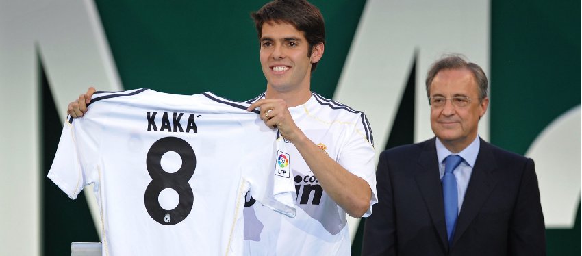 Kaká, uno de los fichajes menos productivos de Florentino Pérez. Foto: Goal.