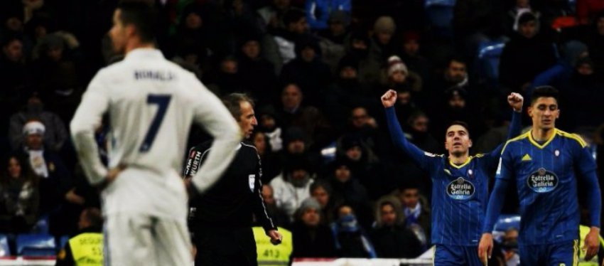 Iago Aspas, el gran protagonista en la victoria del Celta en el Bernabéu. Foto: Twitter.