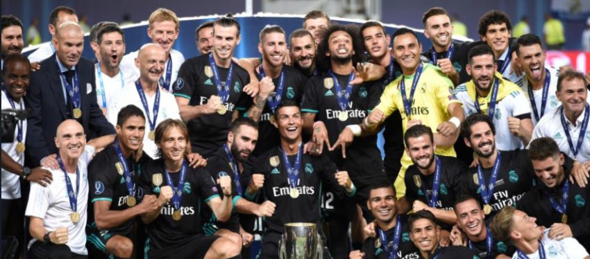 La plantilla del Real Madrid, inaccesible a nivel económico. Foto: Twitter.