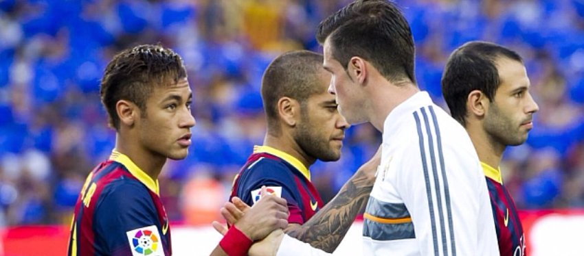 Neymar y Bale en un Clásico. Foto: Marca.