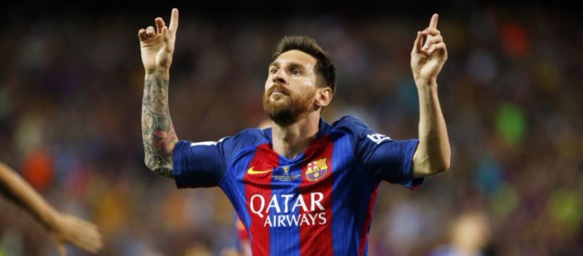 Messi celebra un gol con el Barça. Foto: FC Barcelona.