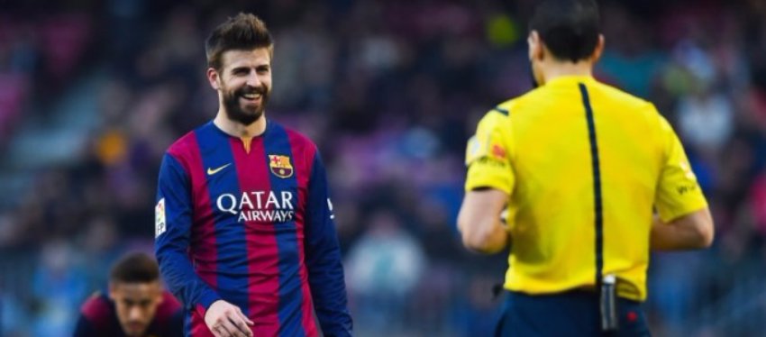 La guerra entre Piqué y los árbitros parece no tener fin. Foto: @tjcope.