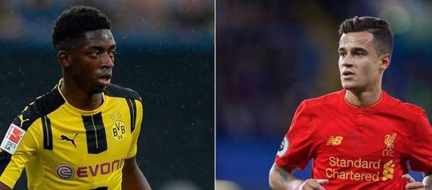 Dembelé y Coutinho, dos de los grandes objetivos del Barça. Foto: @Sportazo.