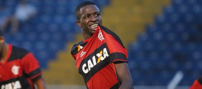 Vinicius Junior, jugador del Flamengo. Foto: Twitter.