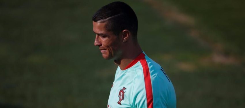 Cristiano Ronaldo, con la selección de Portugal. Foto: Twitter.