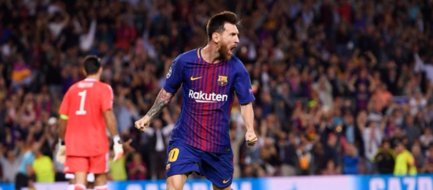Messi volvió a echarse al equipo a la espalda con un doblete ante la Juventus. Foto: Twitter.