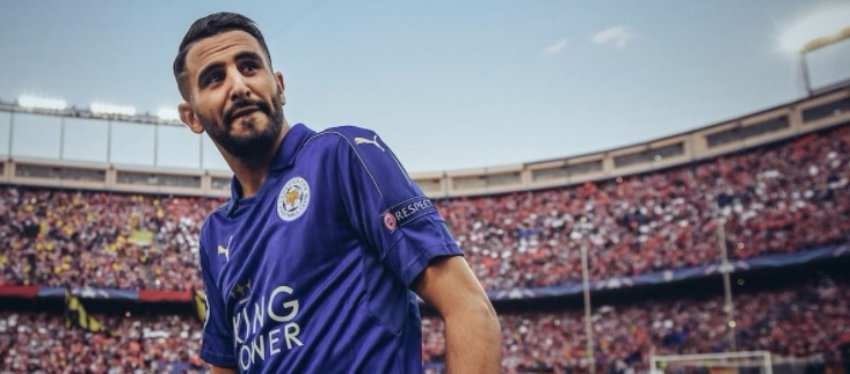 Mahrez quiere salir del Manchester City. Foto: Twitter.