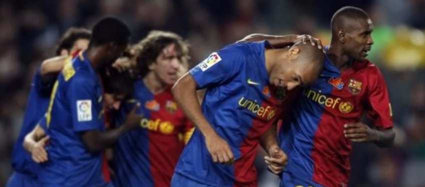 Solo hay un precedente que le valdría al Barça para agarrarse a la temporada. Fue en 2008. Foto: Allaboutfcbarcelona.