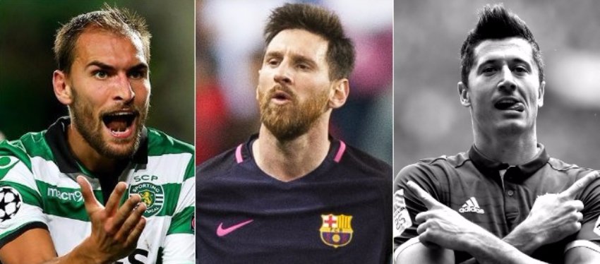 Messi, Bas Dost y Lewandowski lideran la Bota de Oro.