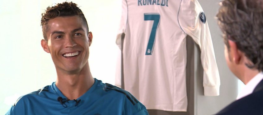 Cristiano volvió a repetir entrevista un año después de la final de Cardiff. Foto: El Chiringuito.