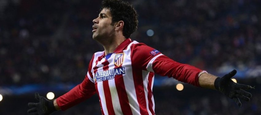 Diego Costa, en su anterior etapa con el Atlético de Madrid. Foto: Twitter.