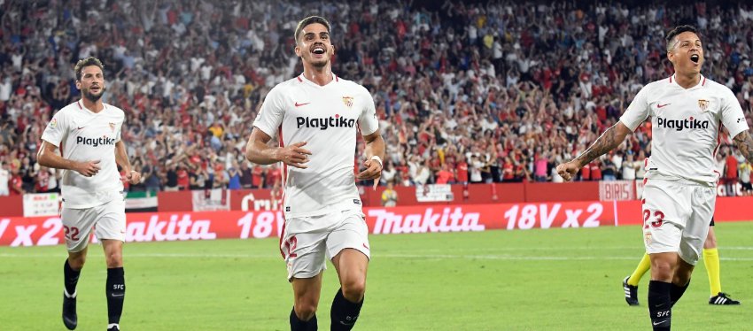 El Sevilla, líder de la clasificación. Foto: Sevilla FC.