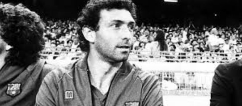 Quini, en su etapa en el FC Barcelona. Foto: Twitter.