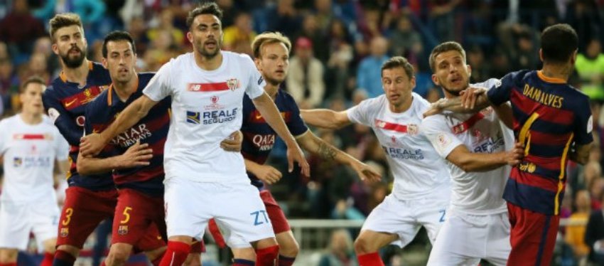 Barça y Sevilla, en la final de Copa del año 2016. Foto: Orgullo de Nervión.