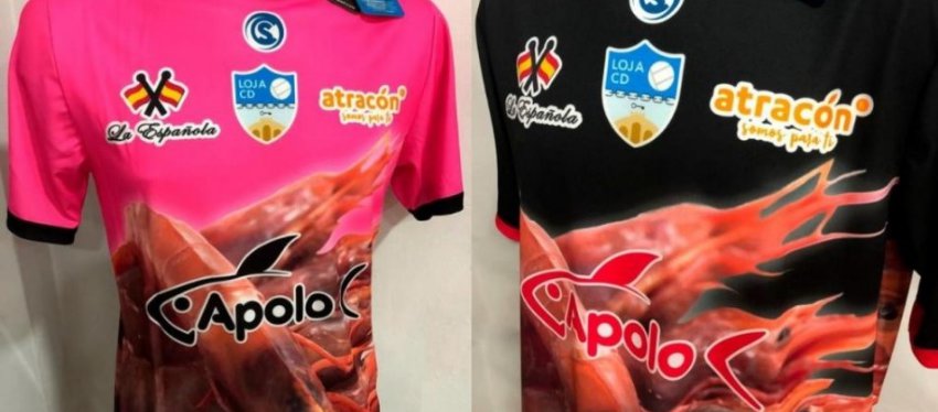 La camiseta de langostinos del Loja CD causa furor en
Inglaterra