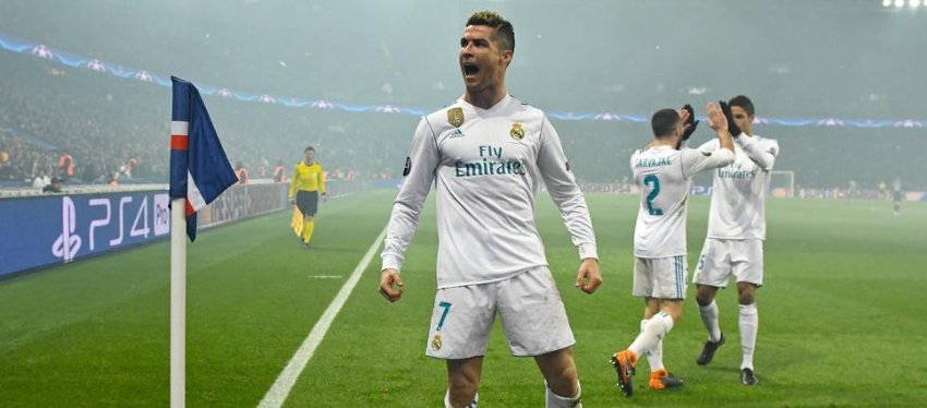 Cristiano Ronaldo celebra el 0-1 ante el PSG. Foto: Mundo Deportivo.