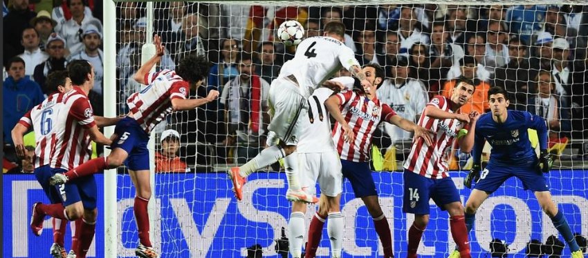 Ramos fuerza la prórroga en la final de 2014. Foto: Twitter.