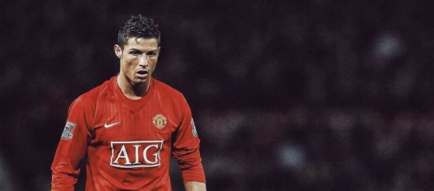 Cristiano Ronaldo, en su etapa en el Manchester United. Foto: Twitter.